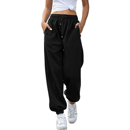 Womens Belted Sweatpants with Pockets DailySale