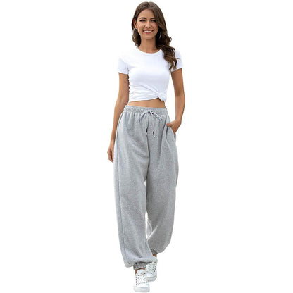 Womens Belted Sweatpants with Pockets DailySale