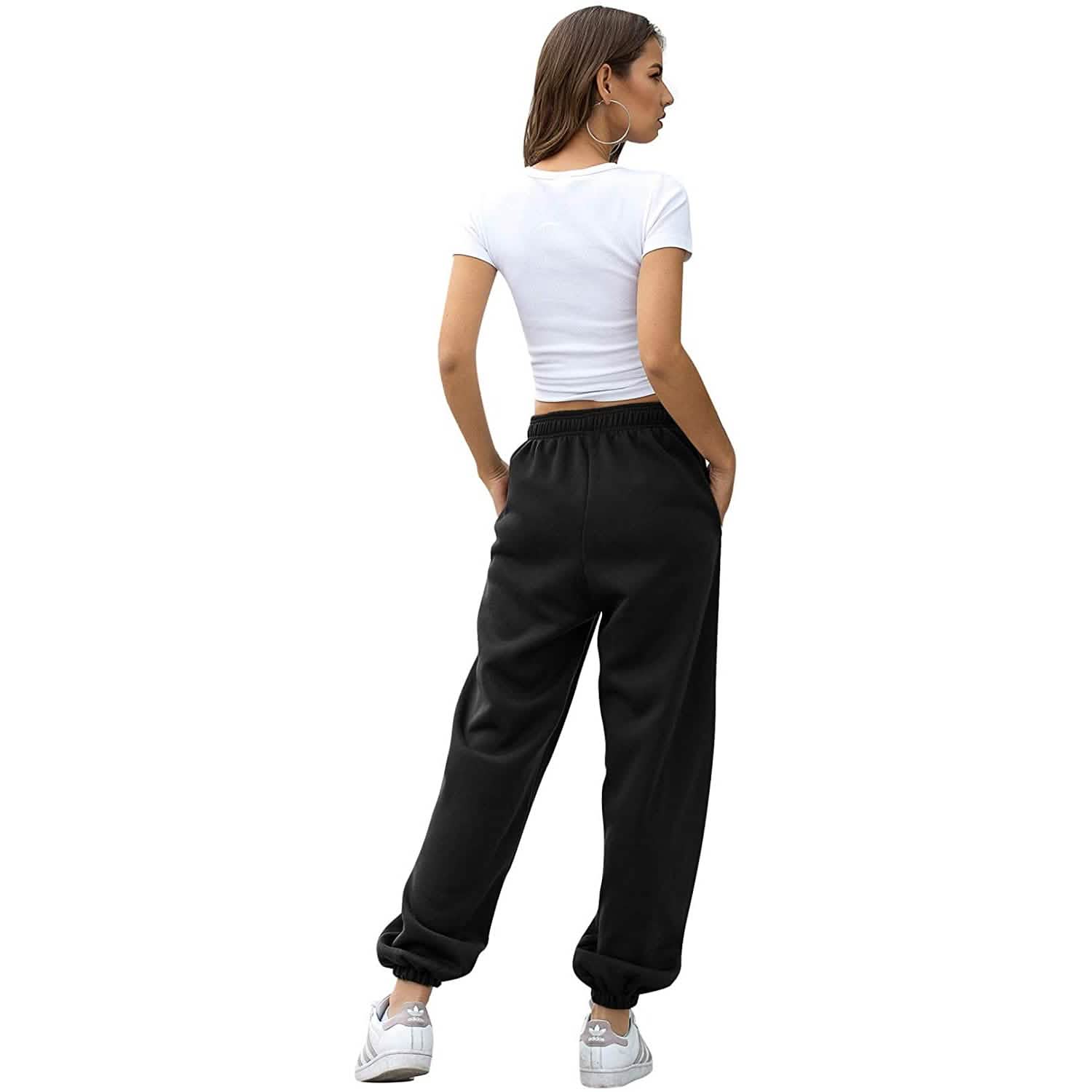 Womens Belted Sweatpants with Pockets DailySale