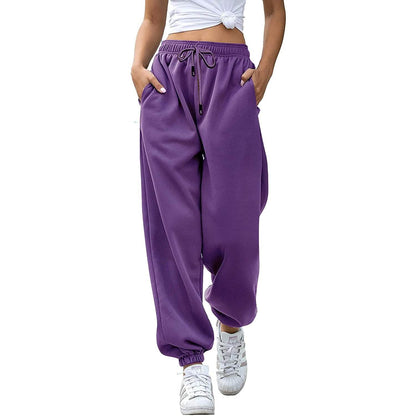 Womens Belted Sweatpants with Pockets DailySale