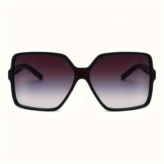 Women's Black Oversized PC Frame Glasses DailySale