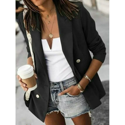 Women's Blazer Solid Color Classic Style DailySale