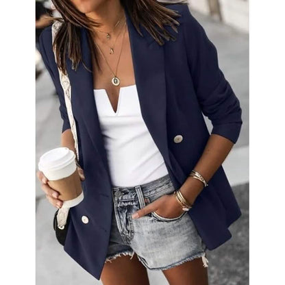 Women's Blazer Solid Color Classic Style DailySale