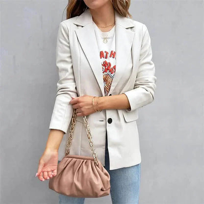 Women's Blazer Warm Breathable Outdoor Office Street Pocket Single Breasted Turndown DailySale