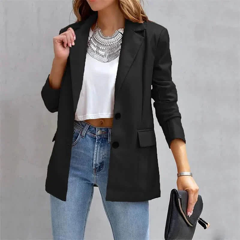 Women's Blazer Warm Breathable Outdoor Office Street Pocket Single Breasted Turndown DailySale