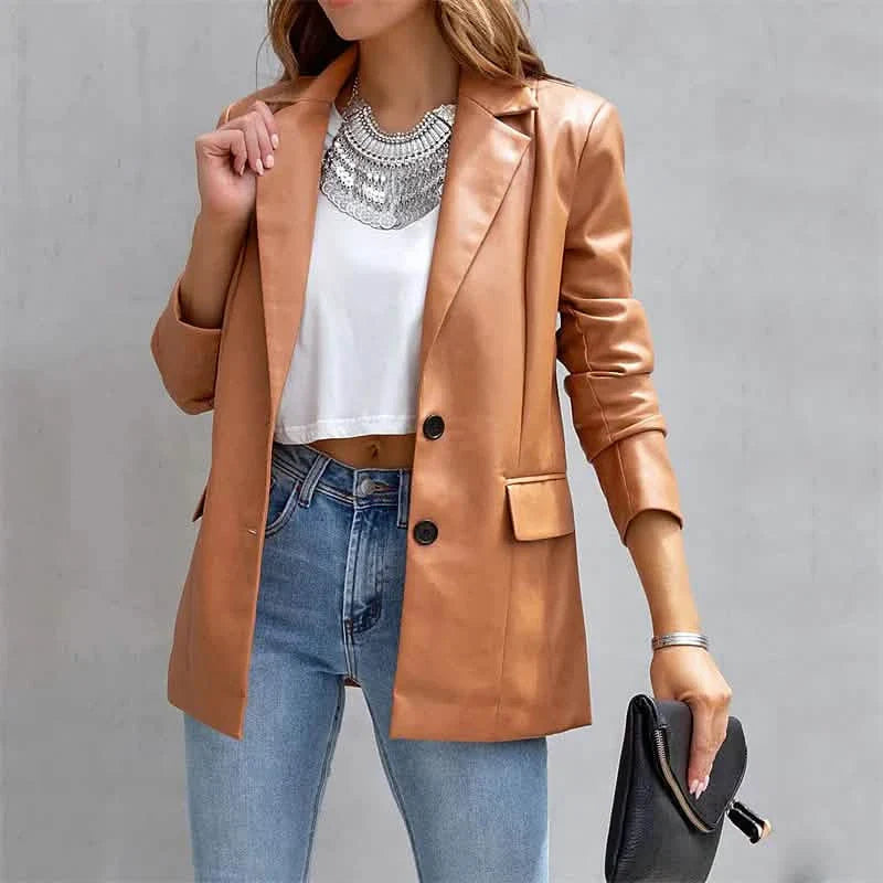 Women's Blazer Warm Breathable Outdoor Office Street Pocket Single Breasted Turndown DailySale