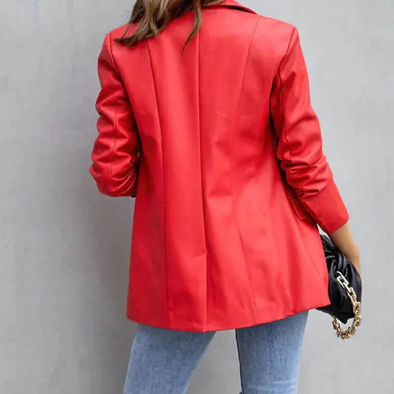 Women's Blazer Warm Breathable Outdoor Office Street Pocket Single Breasted Turndown DailySale