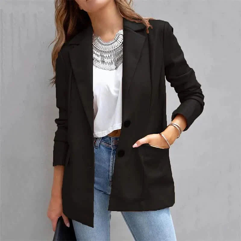 Women's Blazer Warm Breathable Outdoor Office Street Pocket Single Breasted Turndown DailySale