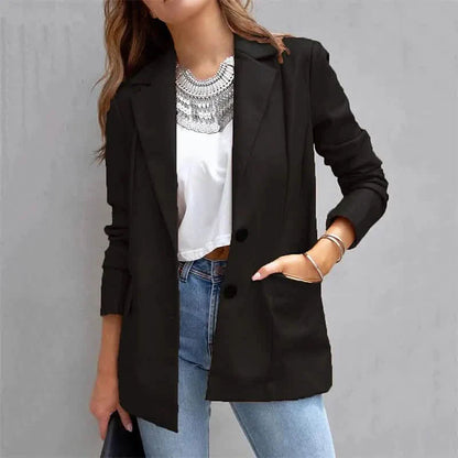 Women's Blazer Warm Breathable Outdoor Office Street Pocket Single Breasted Turndown DailySale