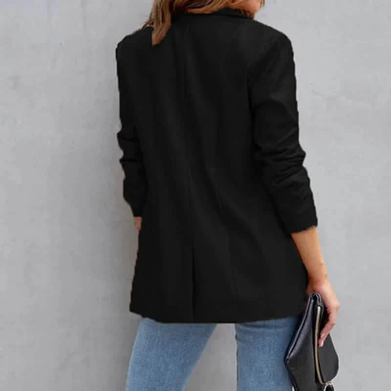 Women's Blazer Warm Breathable Outdoor Office Street Pocket Single Breasted Turndown DailySale