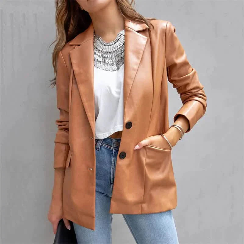Women's Blazer Warm Breathable Outdoor Office Street Pocket Single Breasted Turndown DailySale