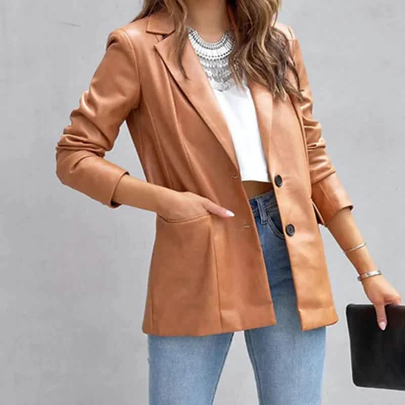 Women's Blazer Warm Breathable Outdoor Office Street Pocket Single Breasted Turndown DailySale