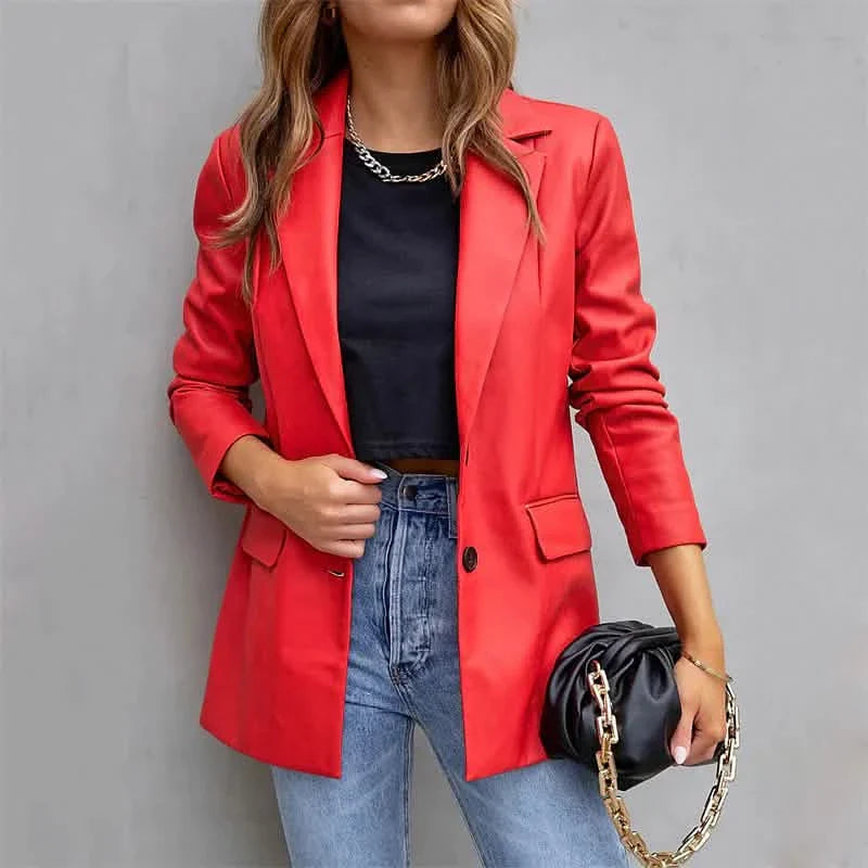 Women's Blazer Warm Breathable Outdoor Office Street Pocket Single Breasted Turndown DailySale