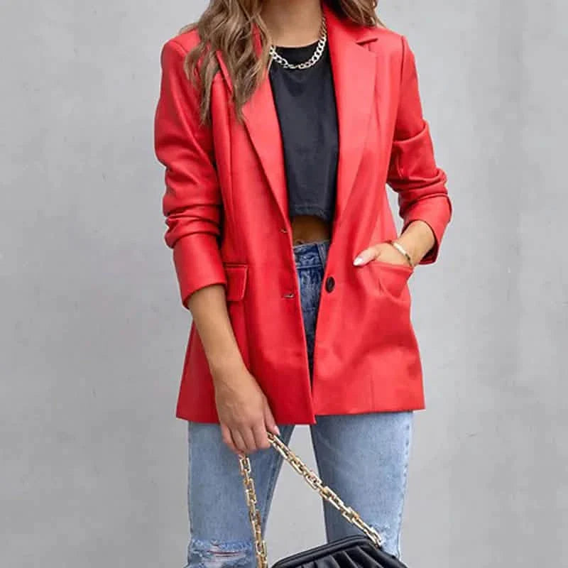 Women's Blazer Warm Breathable Outdoor Office Street Pocket Single Breasted Turndown DailySale