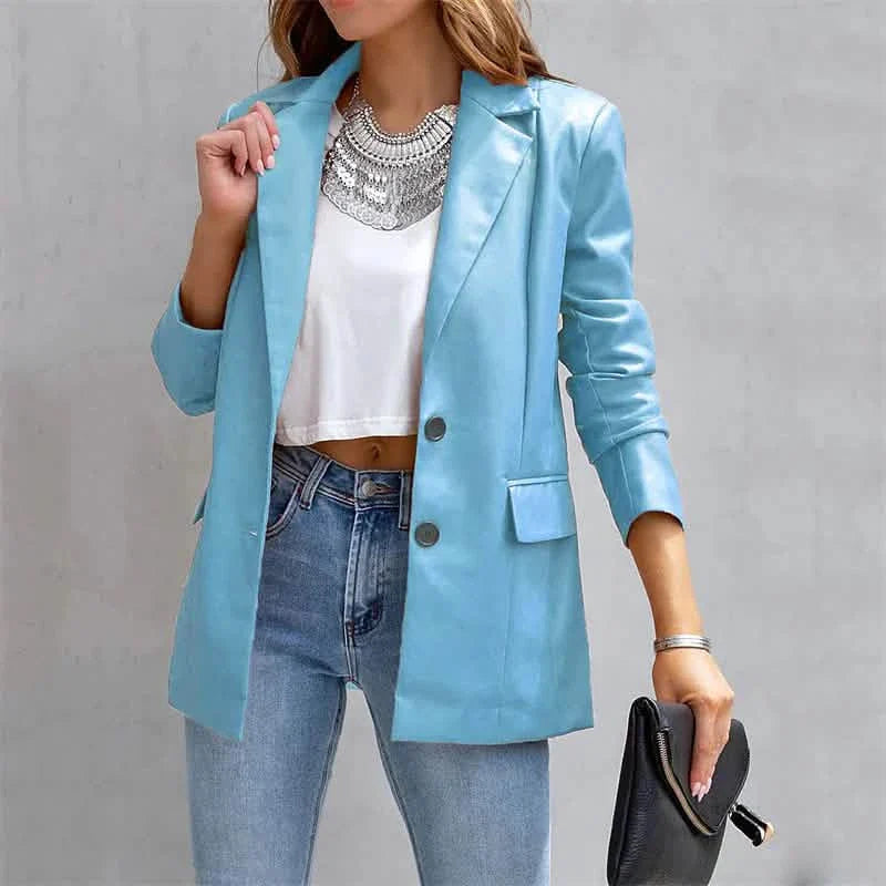 Women's Blazer Warm Breathable Outdoor Office Street Pocket Single Breasted Turndown DailySale