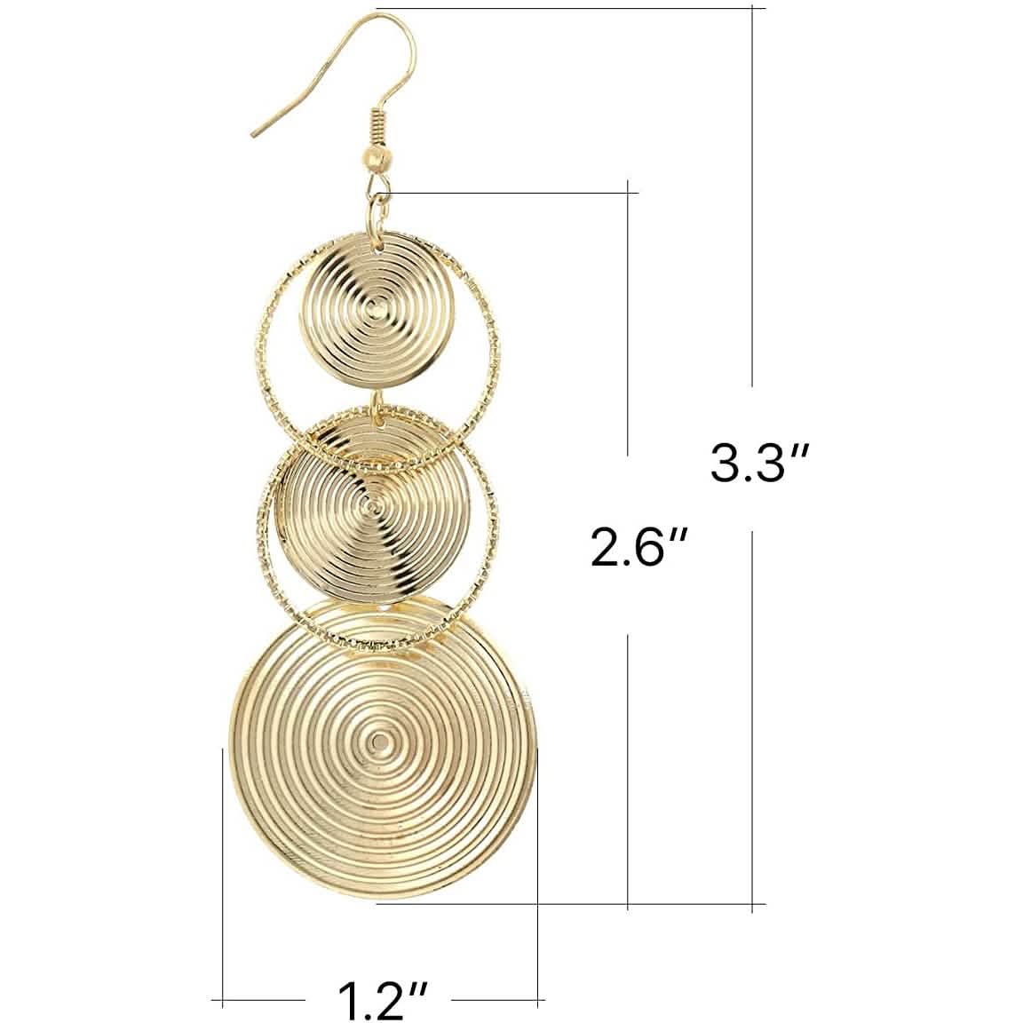 Women's Boho Vintage Round Earrings DailySale