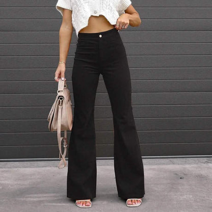 Women's Bootcut Pants Trousers Jeans Corduroy DailySale