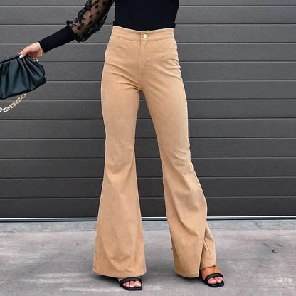 Women's Bootcut Pants Trousers Jeans Corduroy DailySale