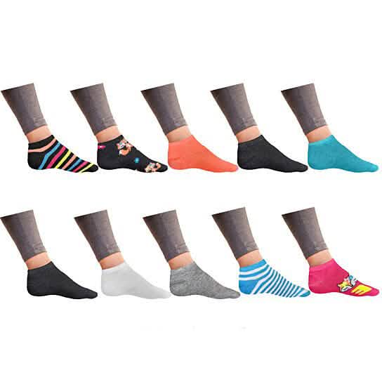 Women’s Breathable Colorful Fun No Show Low Cut Ankle Socks DailySale