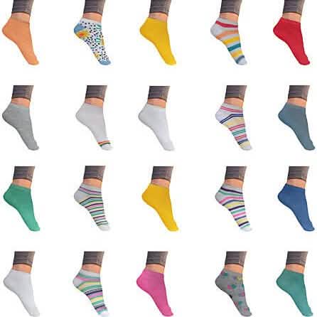 Women’s Breathable Stylish Colorful Fun No Show Low Cut Ankle Socks DailySale