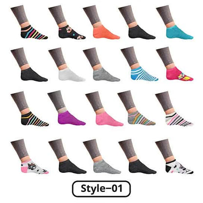 Women’s Breathable Stylish Colorful Fun No Show Low Cut Ankle Socks DailySale