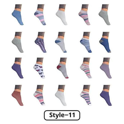 Women’s Breathable Stylish Colorful Fun No Show Low Cut Ankle Socks DailySale