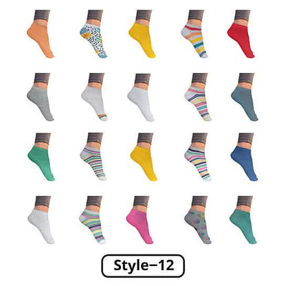Women’s Breathable Stylish Colorful Fun No Show Low Cut Ankle Socks DailySale