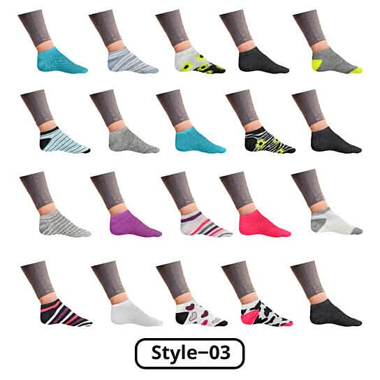 Women’s Breathable Stylish Colorful Fun No Show Low Cut Ankle Socks DailySale