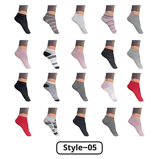 Women’s Breathable Stylish Colorful Fun No Show Low Cut Ankle Socks DailySale