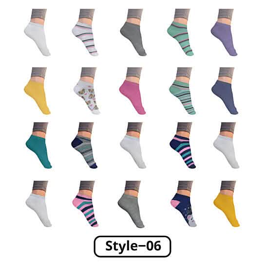 Women’s Breathable Stylish Colorful Fun No Show Low Cut Ankle Socks DailySale