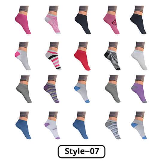 Women’s Breathable Stylish Colorful Fun No Show Low Cut Ankle Socks DailySale