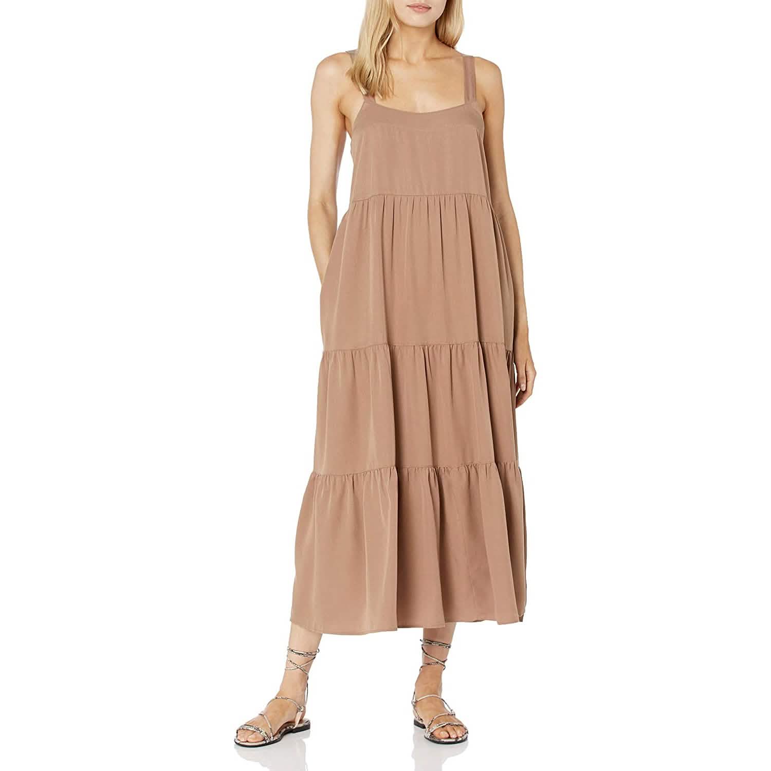 Women's Britt Tiered Maxi Tent Dress DailySale