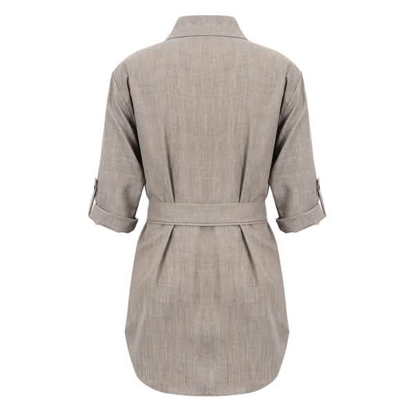 Women's Buttons Turn-Down Casual Shirt Dress DailySale
