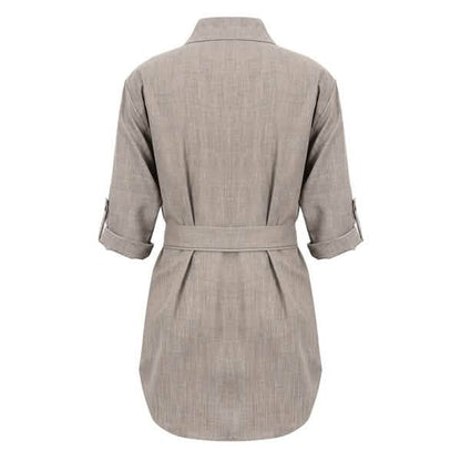 Women's Buttons Turn-Down Casual Shirt Dress DailySale