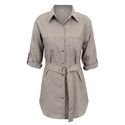 Women's Buttons Turn-Down Casual Shirt Dress DailySale