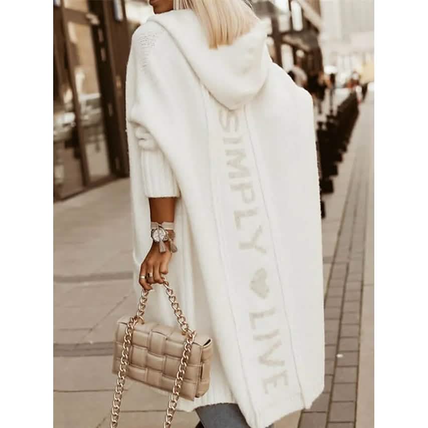 Women's Cardigan Knitted Letter Personalized Stylish Casual Long Sleeve DailySale