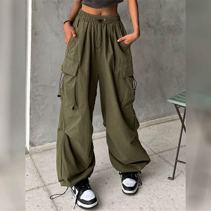 Women's Cargo Baggy Pants High Waist DailySale