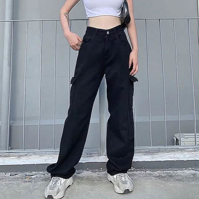 Women's Cargo Trouser Mid Waist Pants DailySale