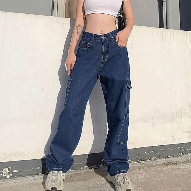 Women's Cargo Trouser Mid Waist Pants DailySale
