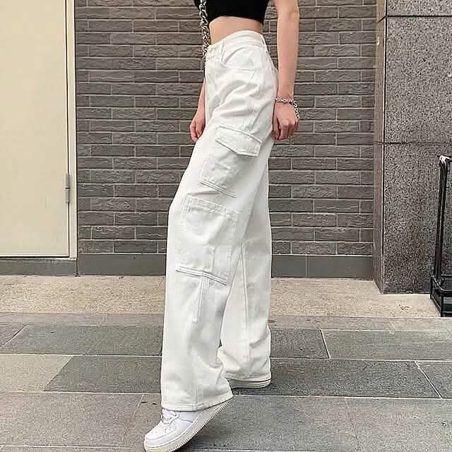 Women's Cargo Trouser Mid Waist Pants DailySale