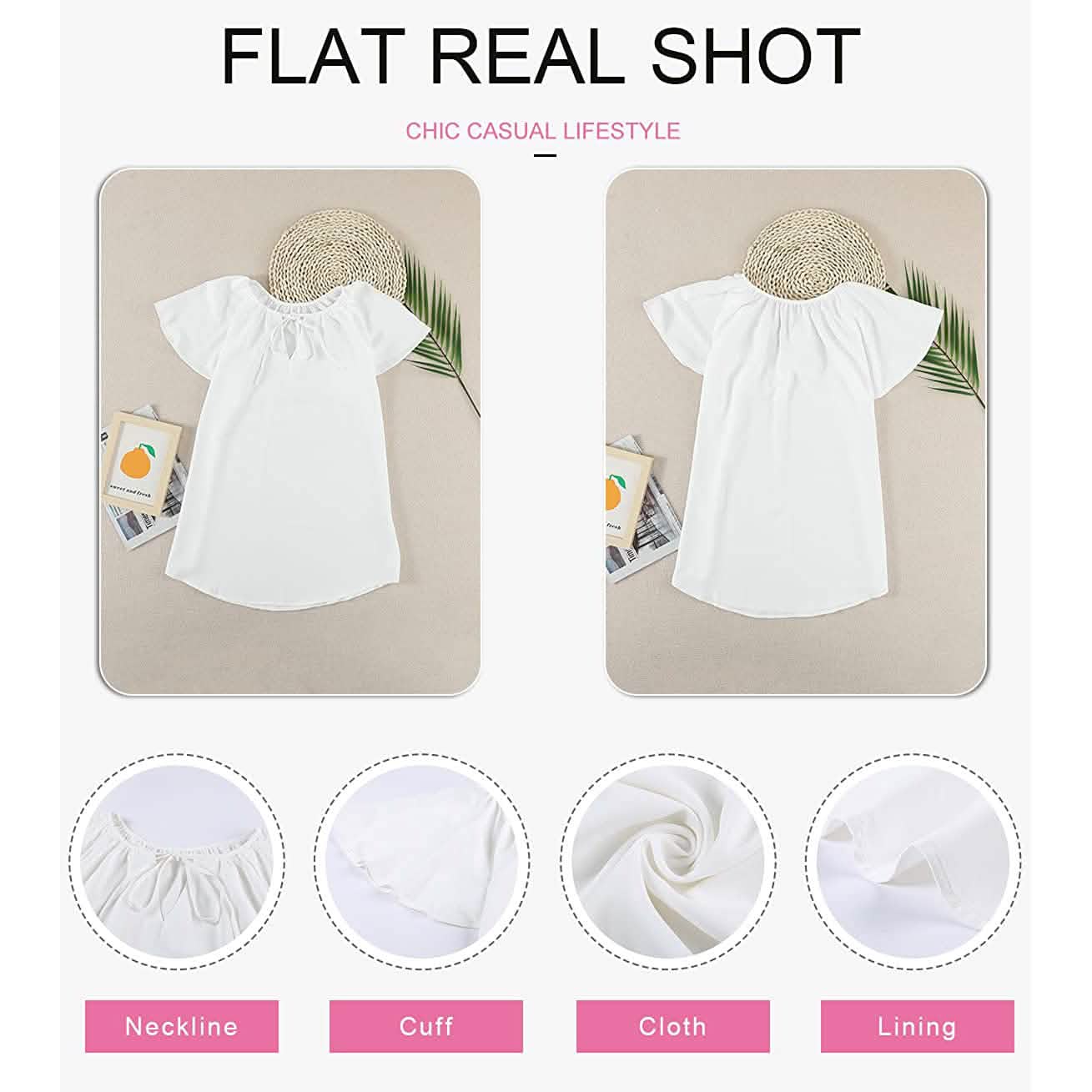 Women's Casual Boho V Neck Tops Drawstring T Shirt DailySale