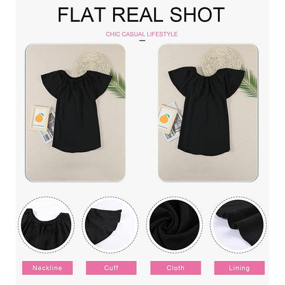 Women's Casual Boho V Neck Tops Drawstring T Shirt DailySale