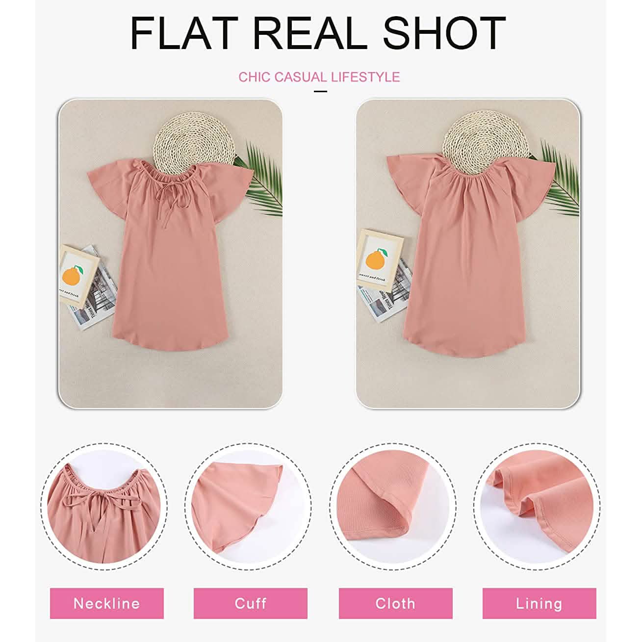 Women's Casual Boho V Neck Tops Drawstring T Shirt DailySale
