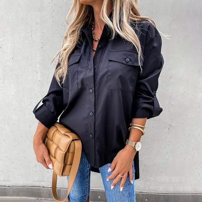 Women's Casual Collar Tunic Shirt DailySale