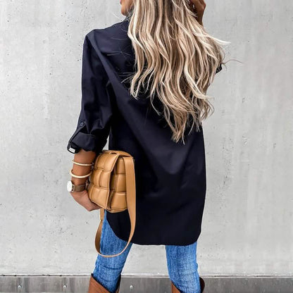 Women's Casual Collar Tunic Shirt DailySale