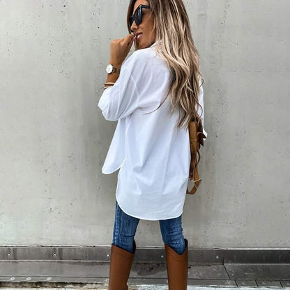 Women's Casual Collar Tunic Shirt DailySale
