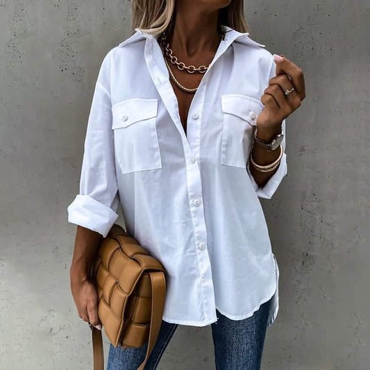 Women's Casual Collar Tunic Shirt DailySale