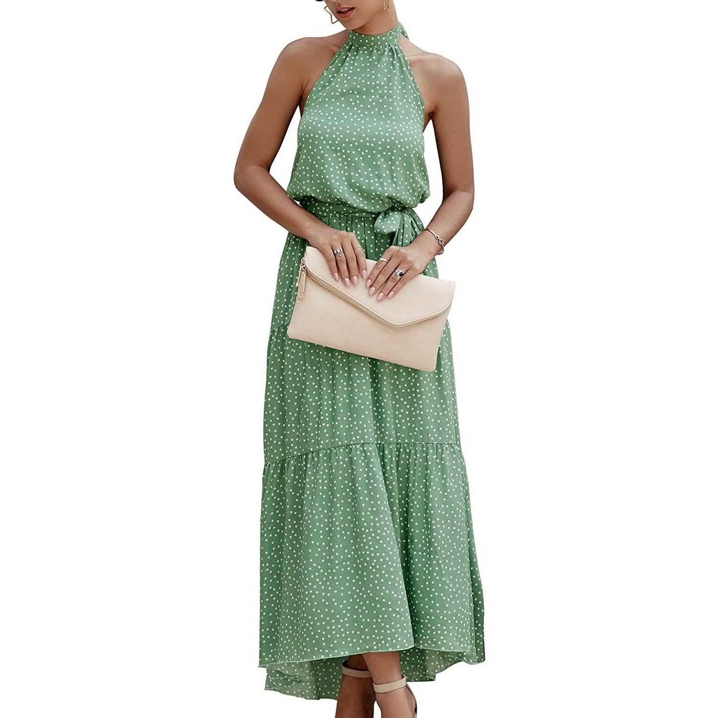 Women’s Casual Halter Neck Sleeveless Long Maxi Dress  - Assorted Styles DailySale