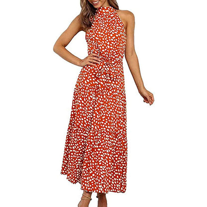 Women’s Casual Halter Neck Sleeveless Long Maxi Dress  - Assorted Styles DailySale