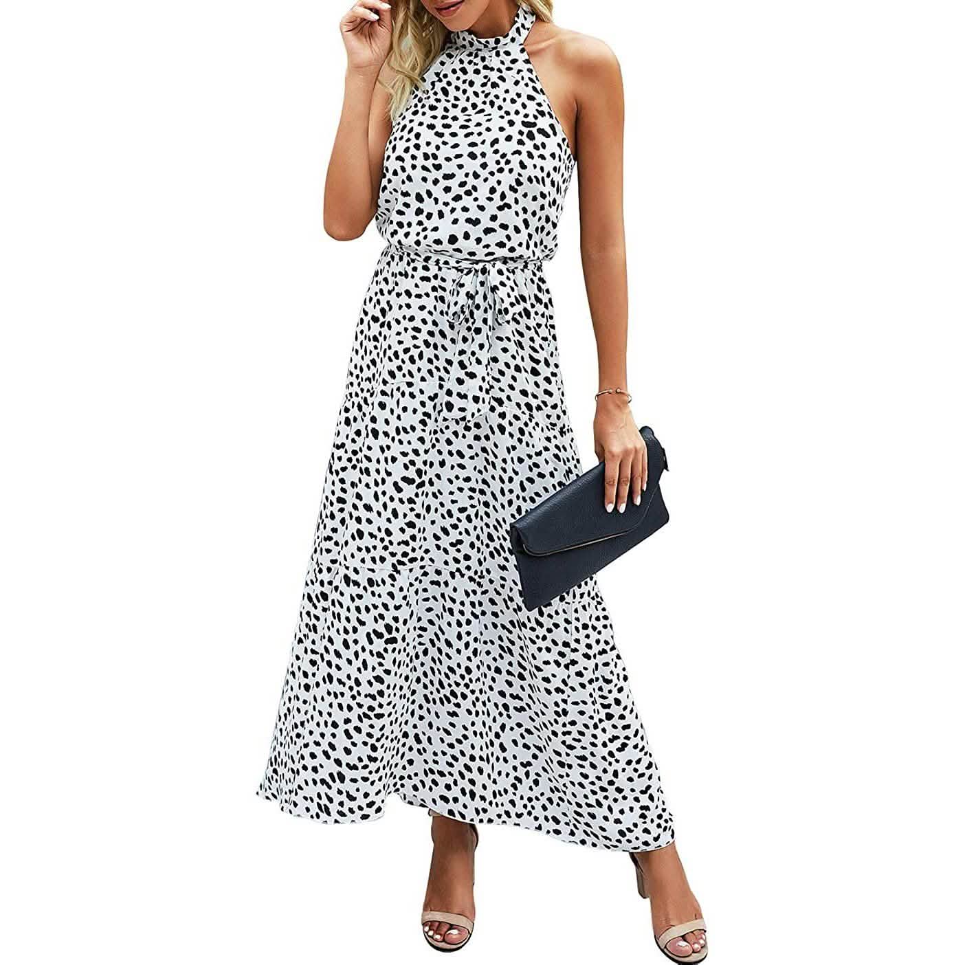 Women’s Casual Halter Neck Sleeveless Long Maxi Dress  - Assorted Styles DailySale